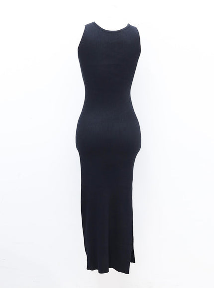 Front Cut Out Maxi Sleeveless Dress IM5
