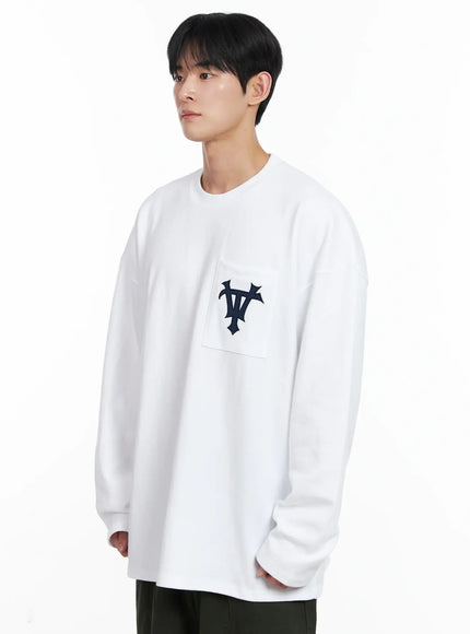 mens-casual-embroidered-pocket-long-sleeve-ij521