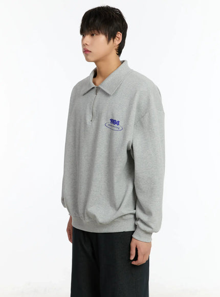 Men's 1984 Half Zip-Up Collar Sweatshirt IM502