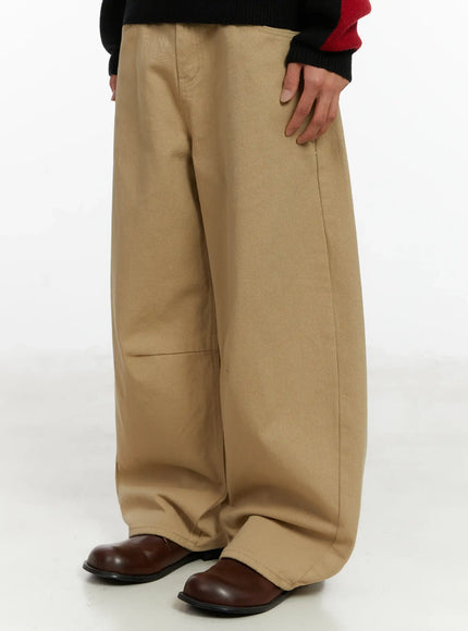 mens-curved-fit-beige-wide-leg-pants-id523