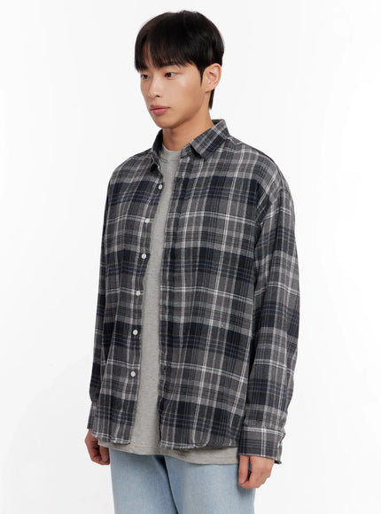 mens-casual-plaid-check-shirt-io528