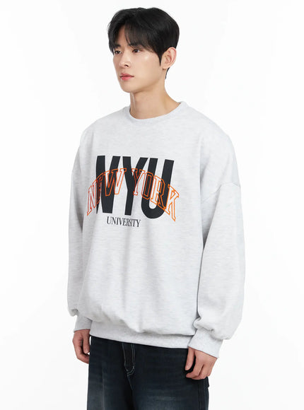 Men's Embroidered Crewneck Sweatshirt IM523
