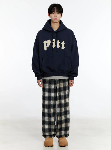 Men's Plaid Wide-Leg Pants ID502