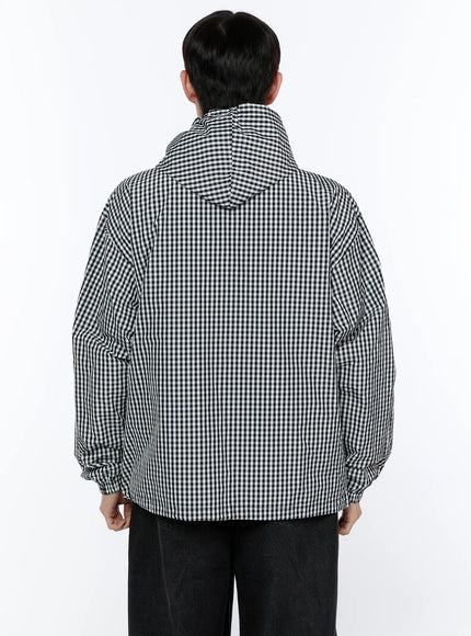 mens-checkered-hooded-jacket-ia520