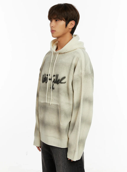 Men's Graffiti Knit Hoodie ID524