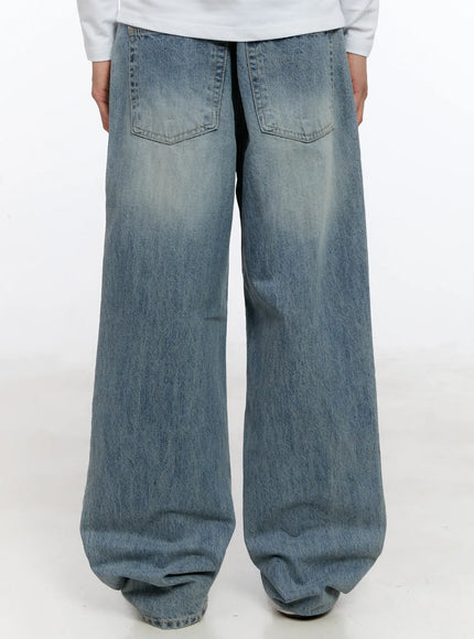 Men's Washed Denim Jeans IN512