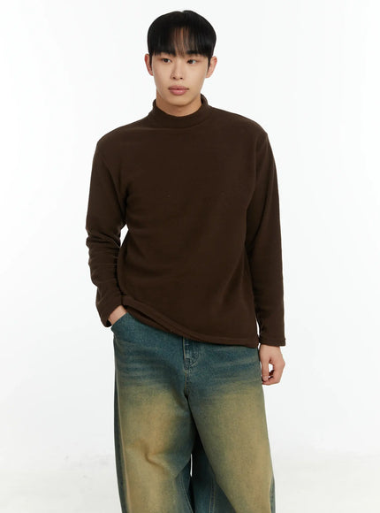 mens-warm-fleece-mock-neck-pullover-if510