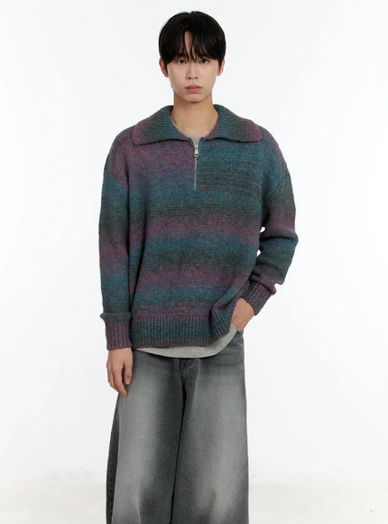 mens-alpaca-knit-quarter-zip-sweatshirts-id502