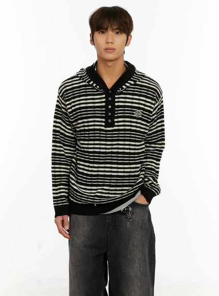 mens-striped-henley-knit-hoodie-id524