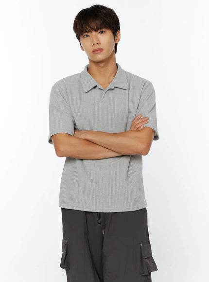 mens-waffle-knit-polo-t-shirt-iy508