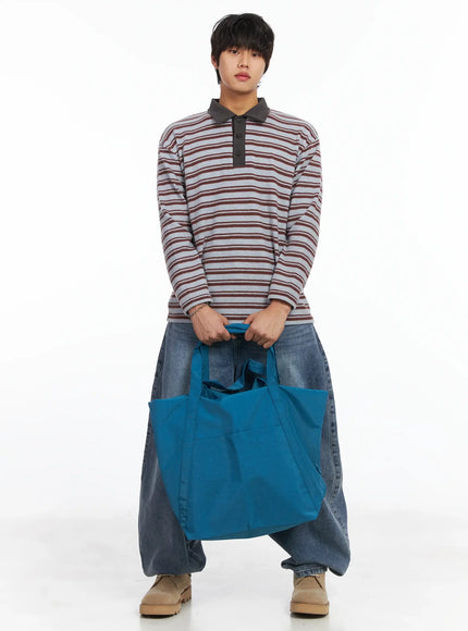 large-nylon-tote-bag-ij512 / Blue