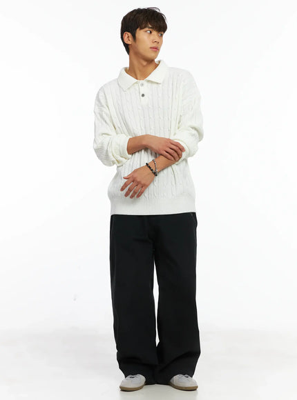 mens-cable-knit-collar-sweater-ij514