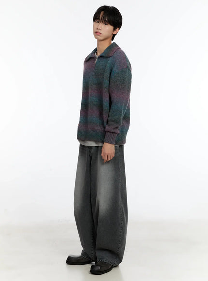 mens-alpaca-knit-quarter-zip-sweatshirts-id502