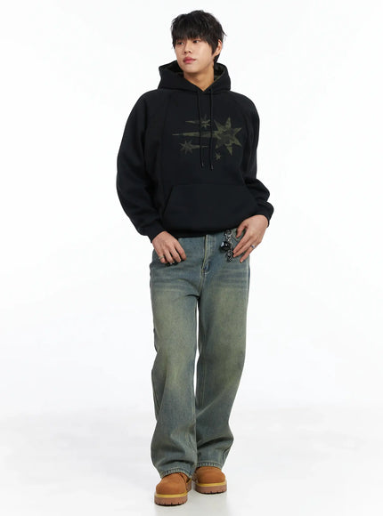 mens-simple-camo-detail-fleece-hoodie-ij512