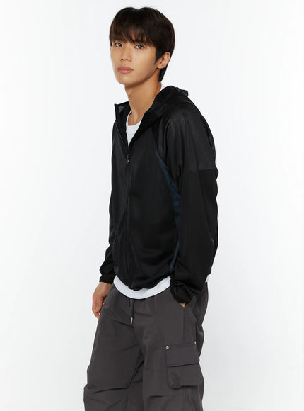 mens-summer-windbreaker-jacket-iy508 / Black