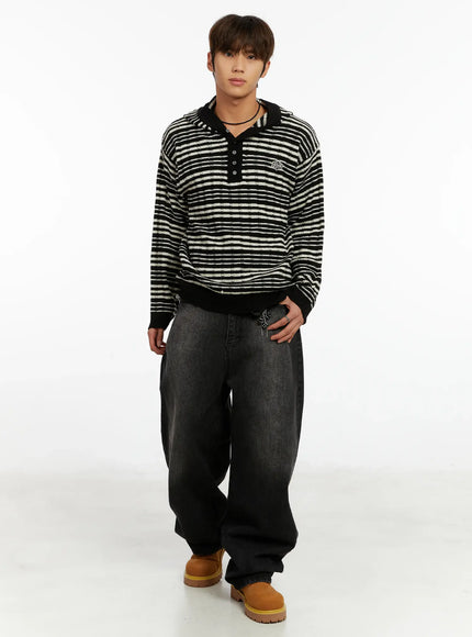 mens-striped-henley-knit-hoodie-id524