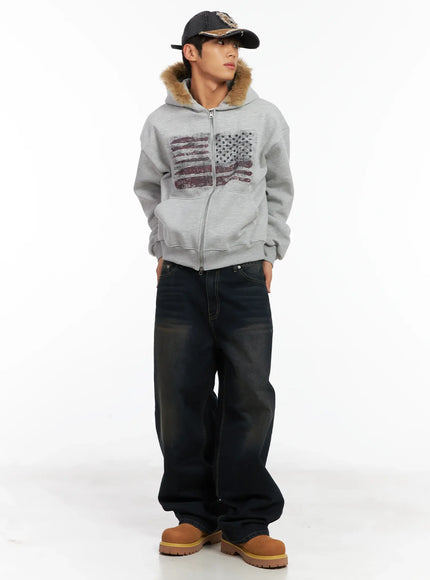 mens-flag-graphic-fur-zip-up-hoodie-id511