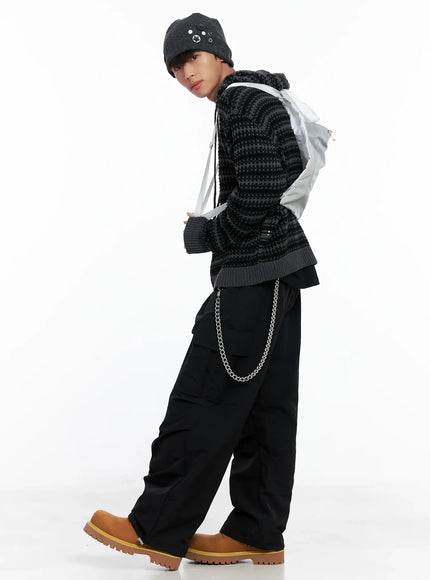 mens-striped-textured-double-zip-up-hoodie-io506