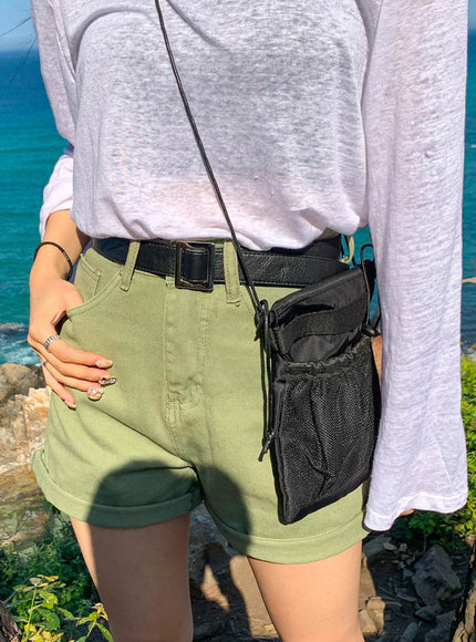 Drawstring Square Crossbody Bag CCM02