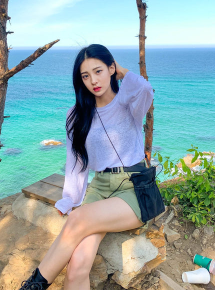 Drawstring Square Crossbody Bag CCM02