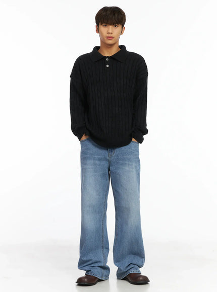 mens-cable-knit-collar-sweater-ij514