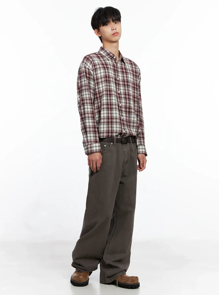 mens-classic-plaid-button-up-shirt-is519