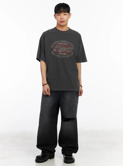 Men's Distressed Baggy Jeans IA501