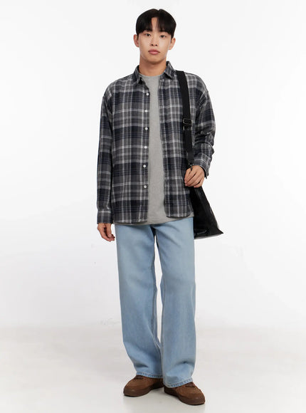 mens-casual-plaid-check-shirt-io528