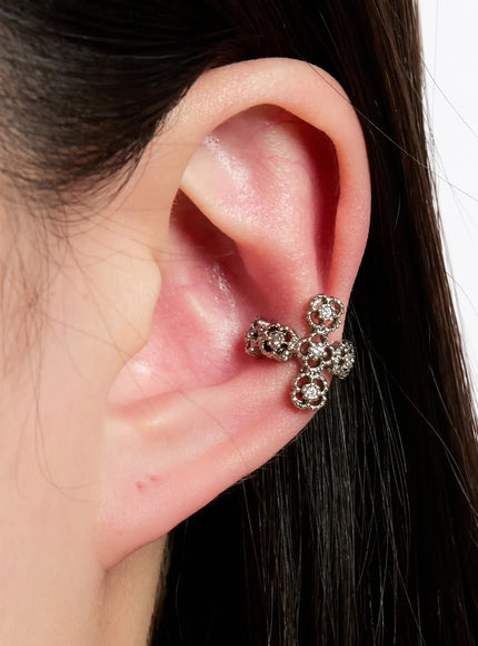 vintage-flower-ear-cuff-in528 / Gray