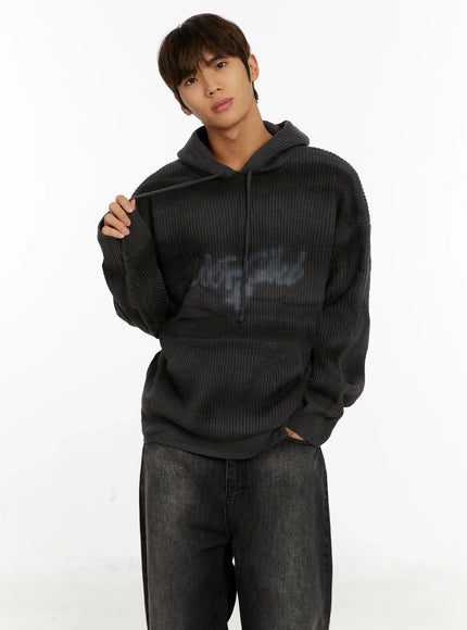 Men's Graffiti Knit Hoodie ID524