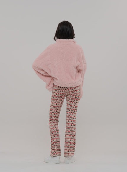 Floral Print Bootcut Pants BS-A27121102