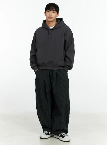 mens-mini-check-pattern-pin-tuck-wide-parachute-pants-if511