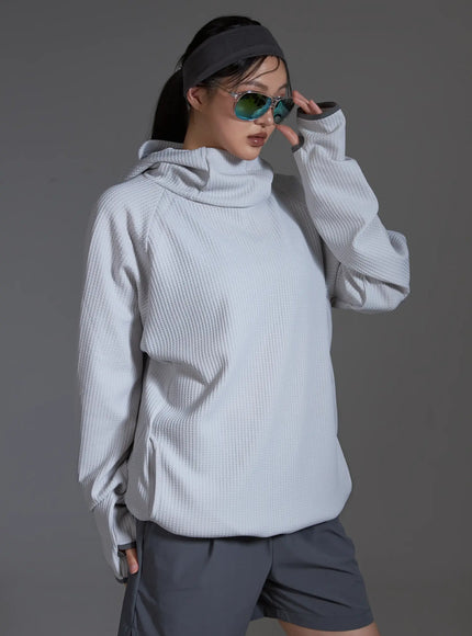 waffle-texture-hooded-sweatshirt-light-gray-io517
