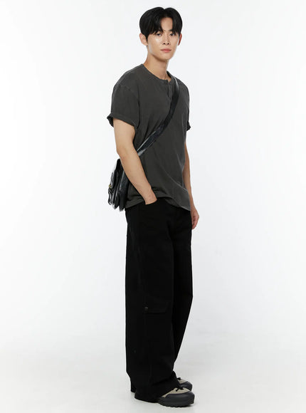 mens-wide-leg-cargo-pants-black-iu504