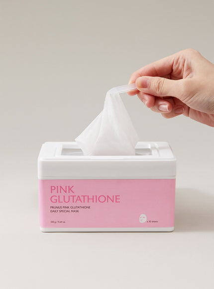 Prunus Pink Glutathione Daily Brightening Mask (30pcs)