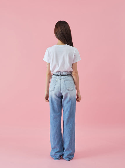 Gradient Wide Leg Jeans BY27