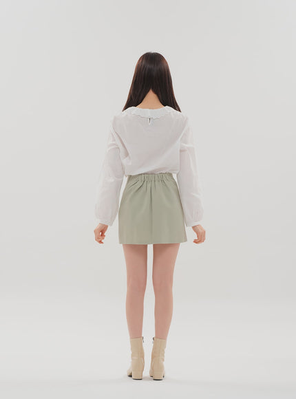 Wrap Style Mini Skirt BS-B11010502