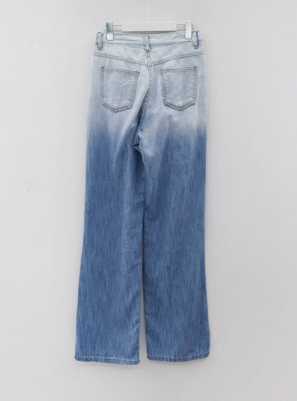 Gradient Wide Leg Jeans BY27