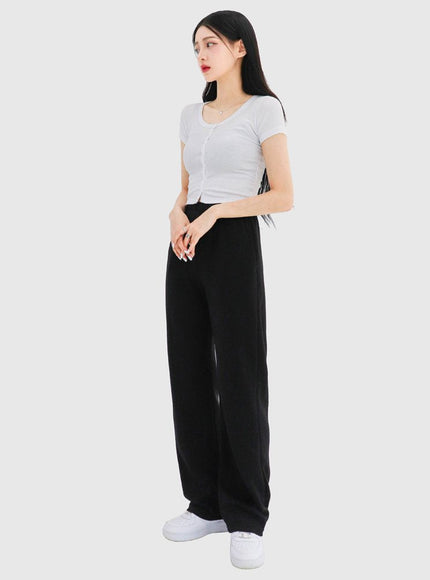 High-Waisted Sweat Pants CA28