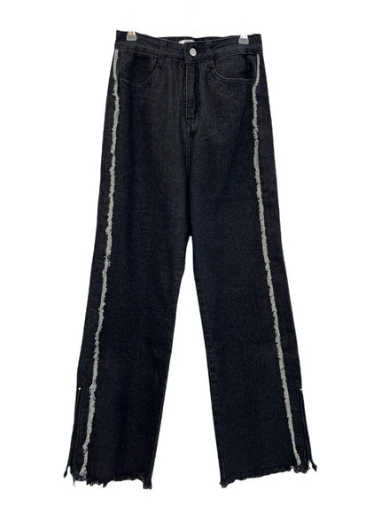 Lewkin Basic Jeans with Side Tassel Detail K2302