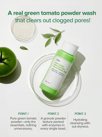 Green Tomato Deep Pore Clean Enzyme Powder Wash (50g)
