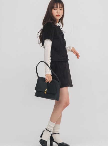 Square Mary Jane Mid Heels