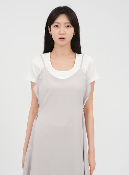 Basic Square Neck T-shirt OA13
