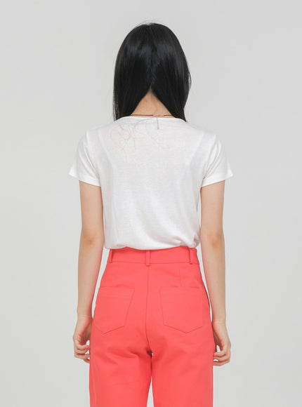 Desaturated Spandex T-shirt OA19