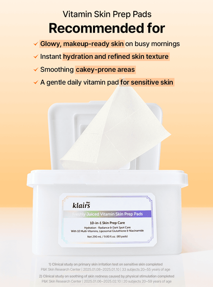 Freshly Juiced Vitamin Skin Prep Pads (290ml, 80ea)