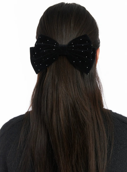 Velvet Bow Hair Clip IN528