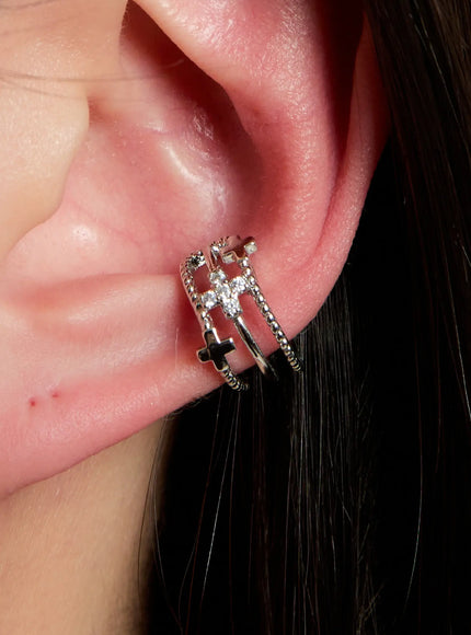 silver-cross-ear-cuff-in528