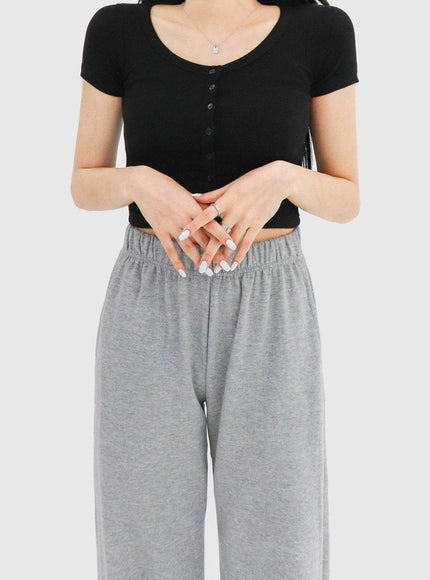 High-Waisted Sweat Pants CA28