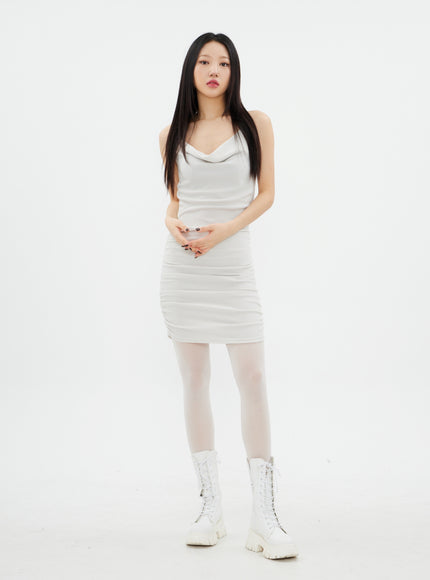 Halterneck Mini Dress K2302