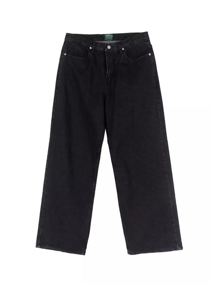 Men's Vintage Black Jeans IO516